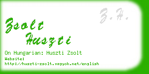 zsolt huszti business card